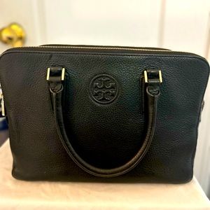 NWOT Tory Burch pebbled leather two handled satchel